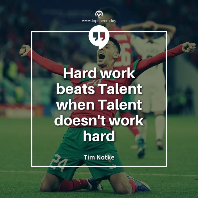 Hard Work Beats Talent When Talent Doesn't Work Hard