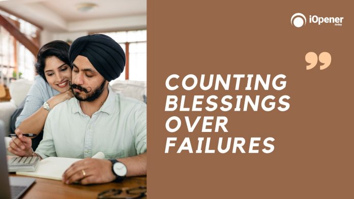 Counting blessings over failures